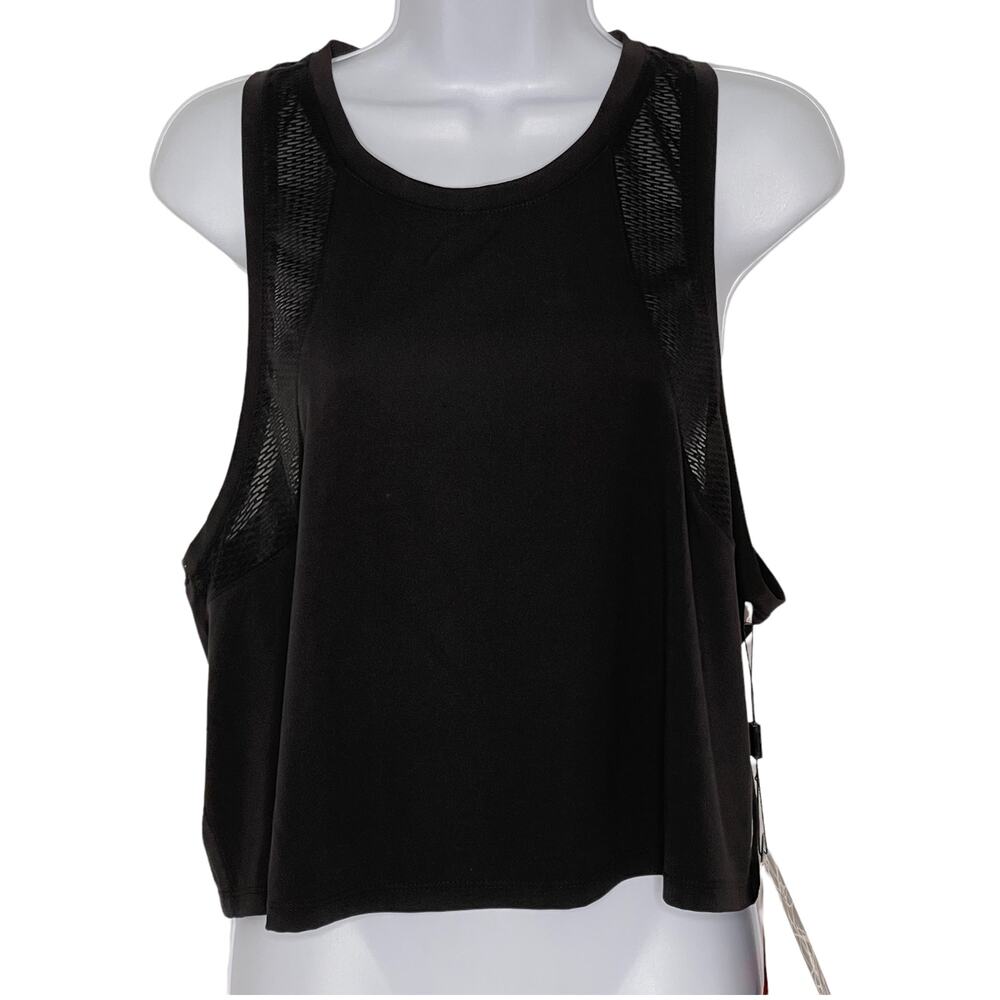 Spyder Active Womens Tank Top XL Black Mesh NEW